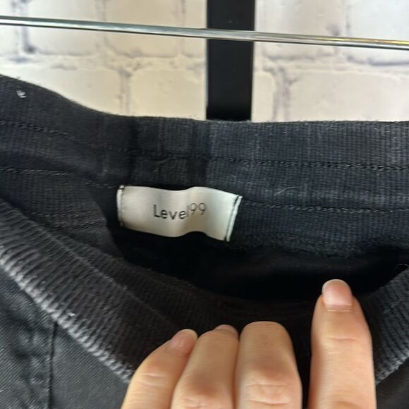 ⚡️ Level 99 Black Jogger Pants Size Small - Picture 3 of 5